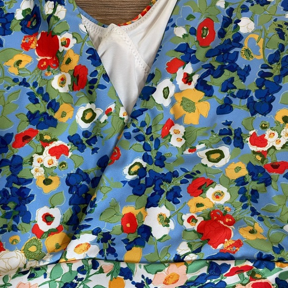 NWOT Anthropologie Ruffled Plunge One Piece Swimsuit - Picture 9 of 13